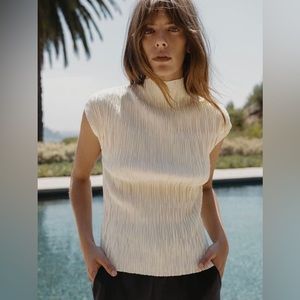 Zara Pleated Top